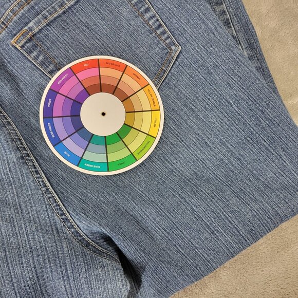 Gloria Vanderbilt Amanda Womens Jeans 18 Straight Leg Medium Blue Denim SL10E - Picture 10 of 10